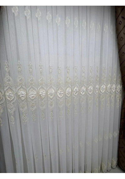 Cansel Gold 1/2,5 Pileli Tül Perde, 100 X 250 Çok Renkli