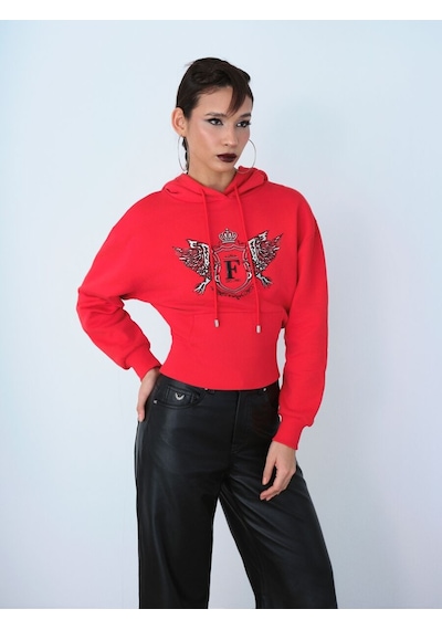 LOFT Oversize Kadın Sweatshirt Lf2036853 Q1.v1 Kırmızı