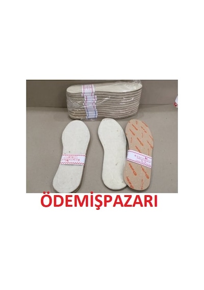 Ayakkabı Taban Astarlı Yün Keçe 12 Adet Dz Toptan