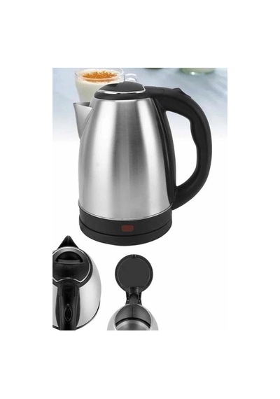 Paslanmaz Çelik Su Isıtıcı Kettle 1.8 Litre Otomatik Kapanan Gizli Rezistans Inox Bx-316389