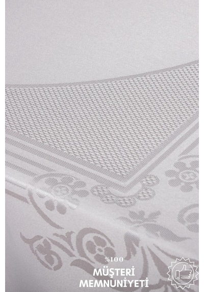 Lida Lüxjakar Bambu Kumaş Gri Masa Örtüsü 160x220 Cm - 1260 Çok Renkli