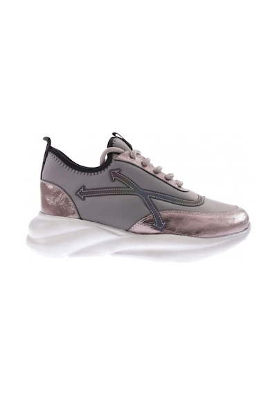 Dgn 211-23y Kadin Kalin Taban Bağcikli Sneakers Ayakkabi 211-2026-R1385 Platin