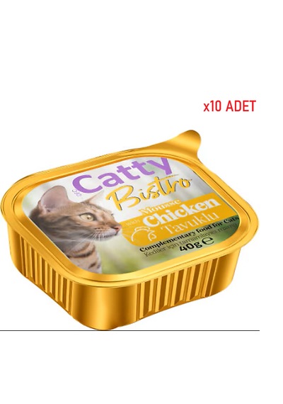 Catty Bistro Chicken Tavuk Etli 40 Gr X 10