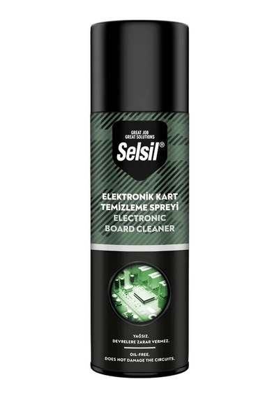 Selsil Elektronik Kart Temizleme Spreyi 500ml Yağsız - Devrelere Zarar Vermez 5468