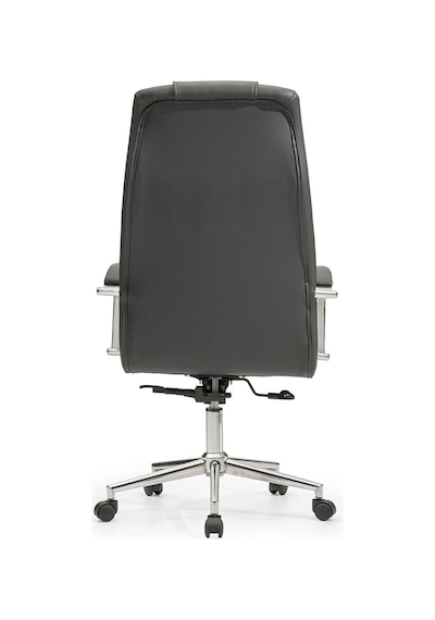 Safir Bilgisayar Koltuğu Ofis Müdür Büro Çalışma Sandalyesi Siyah Renk Krom Ayaklı Siyah