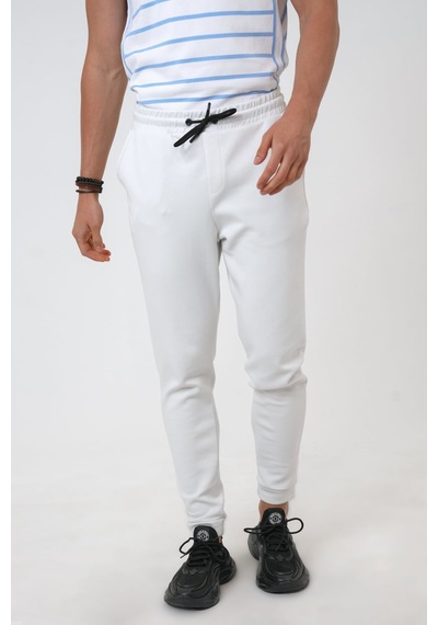 Back And Bond Açık Gri Regular Fit Pamuklu Beli Bağlamalı Jogger Pantolon Çok Renkli