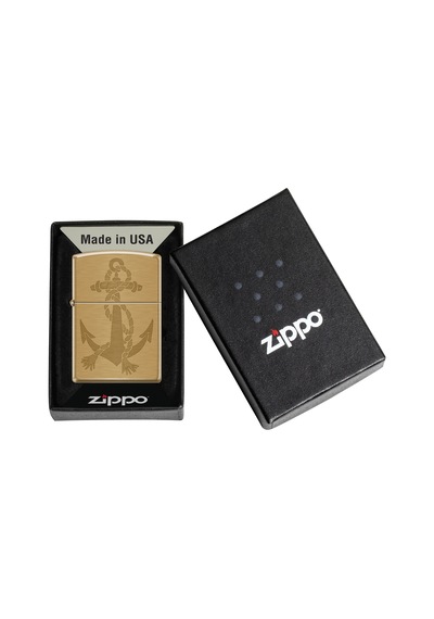 Zippo Anchor Design Çakmak - 204b-123981 Sarı