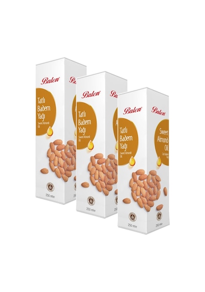 Balen Tatlı Badem Yağı 3 x 250 ML