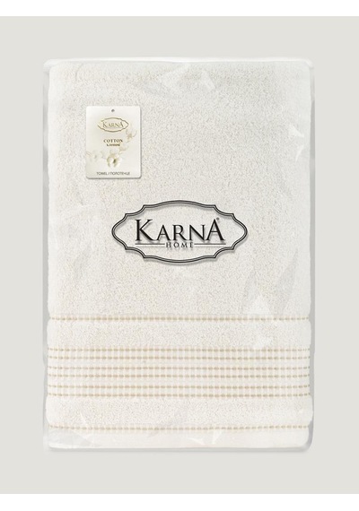 Cotton Ladın Banyo Havlusu 90x150 Krem