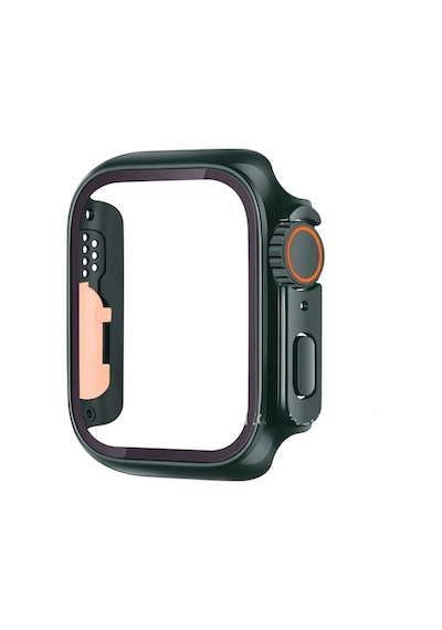 Apple Uyumlu  Watch 44 MM Ultra Görünümlü Kasa Dönüştürücü Ekran Koruyucu 25 Beyaz