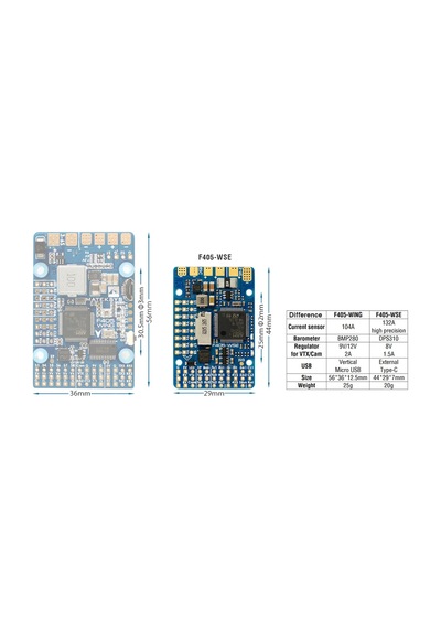 Matek F405-wse Uçuş Kontrol Kartı Otopilot
