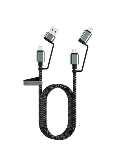 Magicool 4 Ü 1 Arada 100w Akıllı Tasarım Yüksek Dayanıklılık Çoklu Uyumlu Örgülü Hızlı Şarj Kablosu