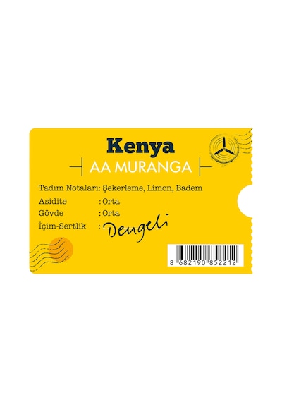 Moliendo Kenya AA Muranga Yöresel Çekirdek Kahve 250 G