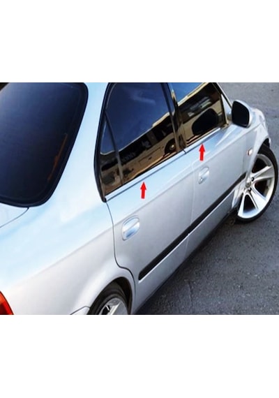 Honda Civic Krom Cam Çıtası 4 Kapı P.çelik 1996-2001 Arası