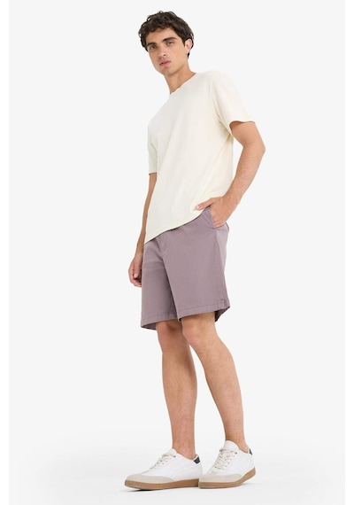Defacto Baggy Fit Beli Bağcıklı Bermuda Şort E1047ax25smgr304 Gri