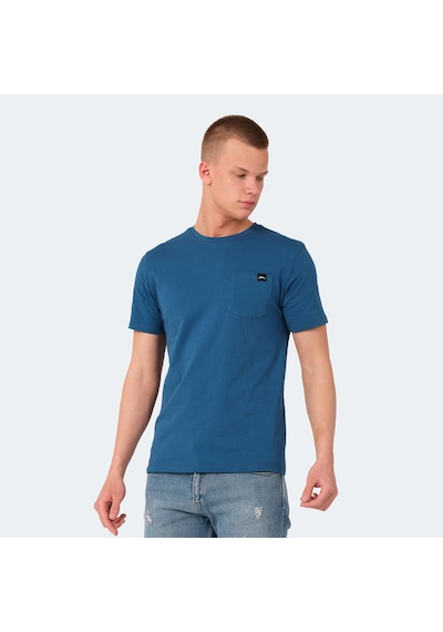 Slazenger VESELA Erkek Cepli Petrol Tişört