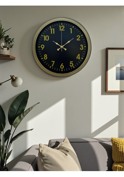 40 Cm Metal Eskitme Klasik Duvar Saati