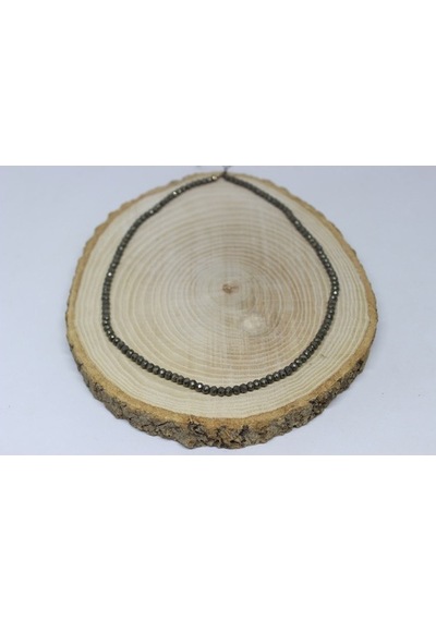Pirit Taşı Rondela Faset Kesim 4*3Mm Dizi (544423592)