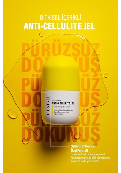 C Estale Selülit Karşıtı Roll-on Masaj Jeli Kafein, Karnitin, Hyaluronik Asit Ve Bitkisel Özler Sıkılaştırıcı & Pürüz Görünümü Azaltıcı Etki 50 Ml