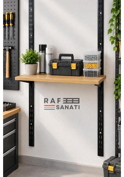 Tr 1 Adet - Suntalam Raf Tablası 60x30 Cm Safir Meşe Ahşap Raf Konik Dikme Sistemleri İle Uyumlu Genel