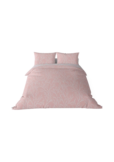 Queen Size Saten Nevresim Seti Pembe 0