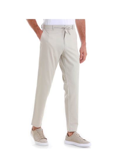 Hatemoğlu Taş Dinamik Fit Düz Yandan Cepli Pamuklu Jogger Pantolon 29262024c004 Taş