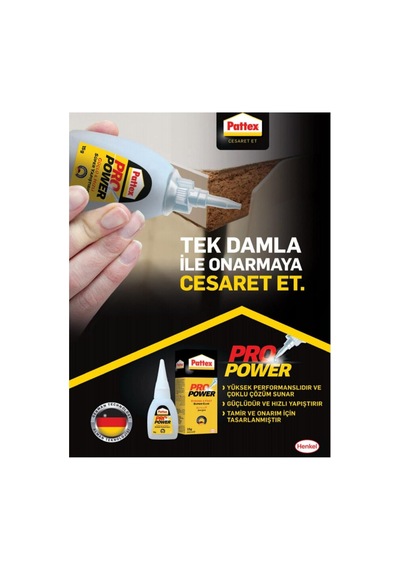 Tr Pro Power Japon Yapıştırıcı, 15 Gr X 36 Adet, Hızlı Kuruyan Süper Yapıştırıcı