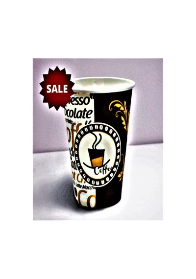 Excodi Cup - Cup 12 Oz Siyah Kapaklı Karton Bardak - 300 Ml - 100 Adet Kaliteli Kahve Bardağı, Sızdırmaz, El Yakmaz - Bej Americano, Latte, Capuccino Diğer
