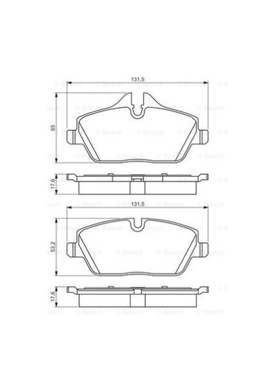 Mini One R56 1.4 2007-2010 Bosch Ön Balata Wva23915