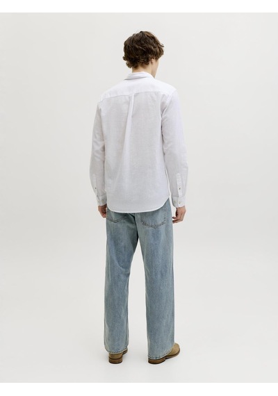 Jack & Jones Erkek Uzun Kollu Gömlek - Summer - 12289174 Beyaz