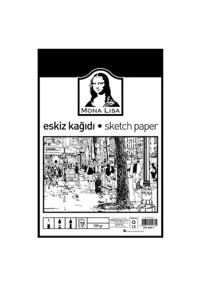 Mona Lisa Eskiz Kağıdı 100gr 25x35cm 10lu - 2 Adet