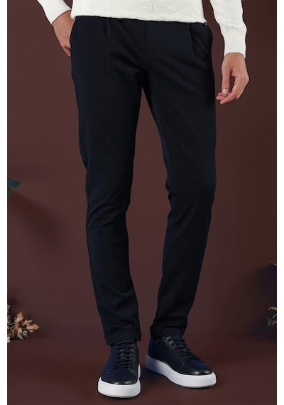 Efor P 1131 Slim Fit Lacivert Spor Pantolon Lacivert