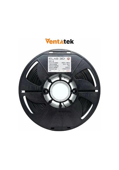 Elas 3d Siyah Petg Filament - 1.75mm - 1 Kg