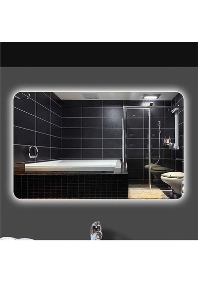 80X120 CM Ledli Ayna Banyo Aynası Dekoratif Ayna Boy Ayna Salon D