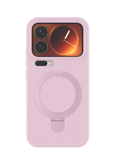 Newface - 556 - Xiaomi Mi 17 Pro Max Regal Magsafe Standlı Kapak - - Spt-gld - Açık Pembe