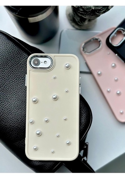 Iphone 7-8 - Se 2020 - Se 2022 Uyumlu Pearl 3d Oyuncak Tasarımlı Esnek Silikon Kılıf - Krempearl