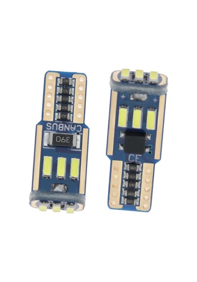 Dekoratif Led Ampul T10-15smd 4014 Canbus 12v Çift Beyaz