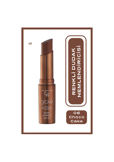 Golden Rose Glow Kiss Tinted Shea Yağı Hyaluronik Asit Ve Vitamin E İçeren Renkli Dudak Balmı 06 Choco Cake