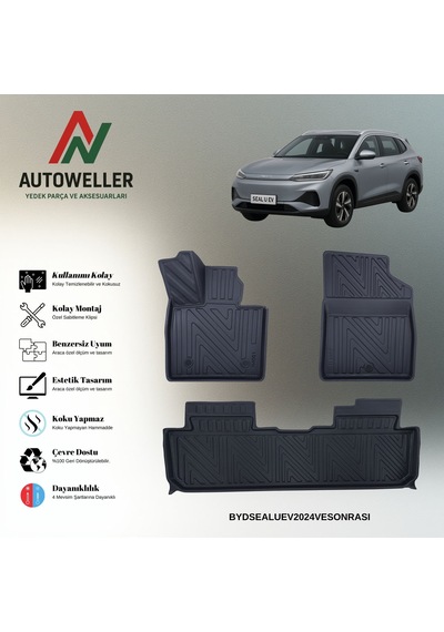 Byd Seal U Ev 2024 Sonrası Uyumlu Havuzlu Oto Paspas
