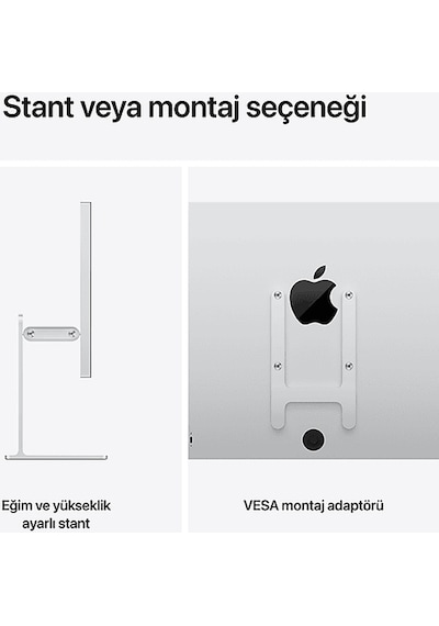 Apple MFEL4TU/A/  XDR 5K/27" Studio Display 120hz 1000 Nit Monitör