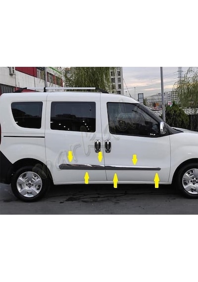 Db Chrome Fiat Doblo Krom Yan Kapı Çıtası 2010 Sonrası 4 Parça P.