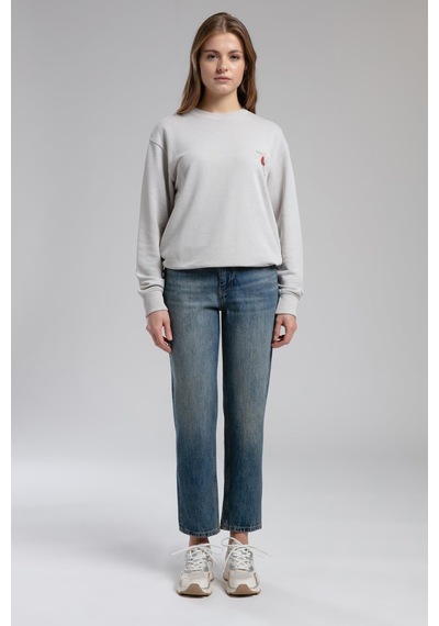Lee Cooper Danıela Kadın O Yaka Sweatshirt Bej-21479 Bej