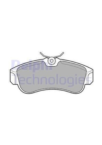 DELPHI LP616 Fren Balatası Ön Primera P11 96-02 Almera 00- Altı Oval
