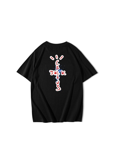 Brz Collection Unisex Oversize Travis Scott Cactus Jack T-shirt-siyah Siyah Brz Collection Unisex Oversize Travis Scott Cactus Jack T-shirt-siyah Siyah