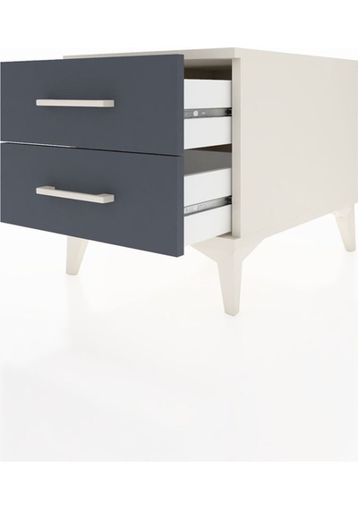 Kronos Komodin 2 Çekmeceli 44x59x48 Aytaşı-antrasit Aytaşı