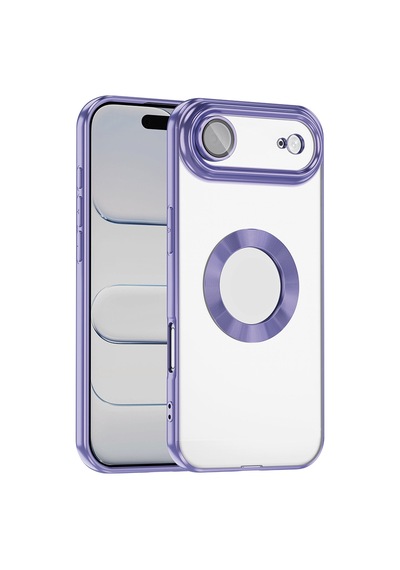 Apple iPhone Uyumlu 17 Air Kılıf Kamera Lens Korumalı Logo Gösteren İnce Hafif Pazarplus Mavi