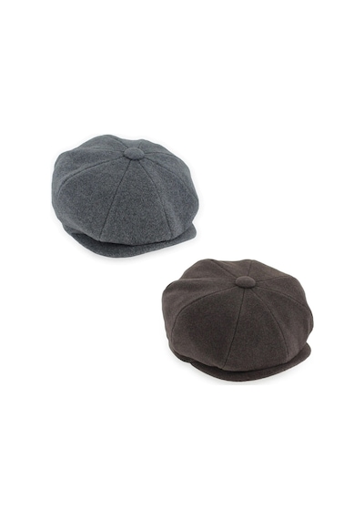 Superstorm Erkek Yün Newsboy Kasket Ingiliz Flat Cap Şapka