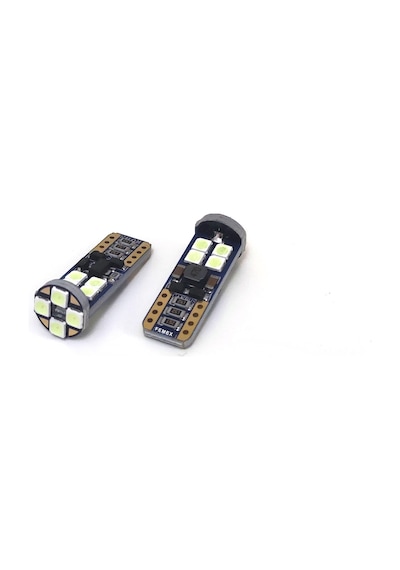 Femex  T10 3030 Chip 12Ledli Buz Mavi Turkuaz Led Ampul Aktif Canb
