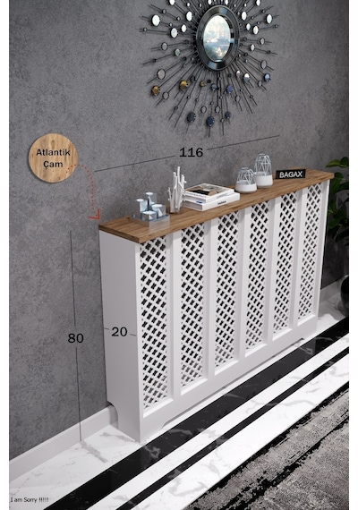 Petek Kaplama Kalorifer Peteği Kapatma Dekoratif Dresuar İç Ölçü 116 Cm Dış Ölçü 120 Petek 116 Beyaz Üstü Çam D3 Petek Kaplama Kalorifer Peteği Kapatma Dekoratif Dresuar İç Ölçü 116 Cm Dış Ölçü 120 Petek 116 Beyaz Üstü Çam D3