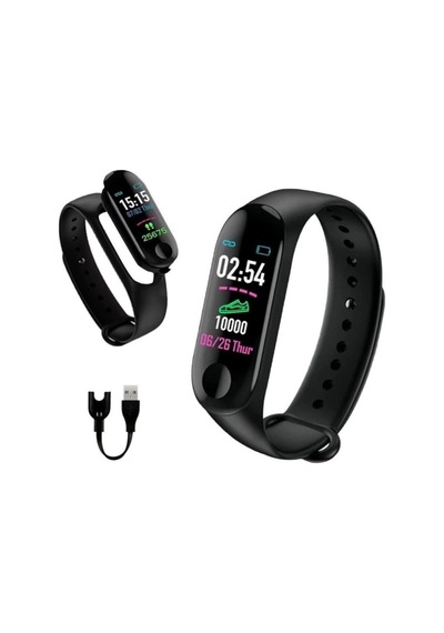 M3 Bluetooth Akıllı Bileklik Saat Dijital Ekran Universal